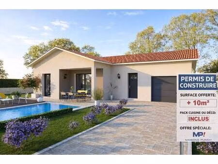 terrain avec maison neuve à vendre