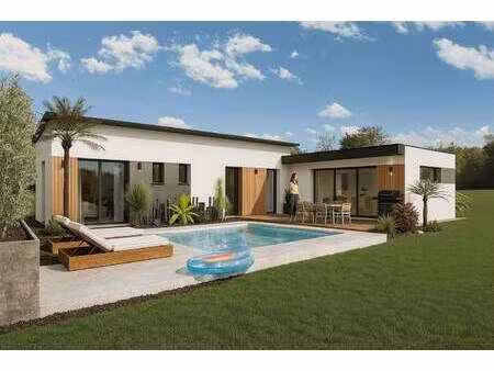 terrain avec maison neuve à vendre