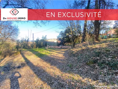 exclusivité mercuer  terrain constructible de 871 m²
