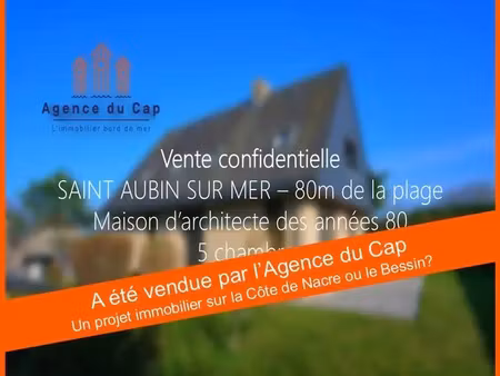 vente maison bord de mer à saint-aubin-sur-mer (14750) : à vendre bord de mer / 127m² sain