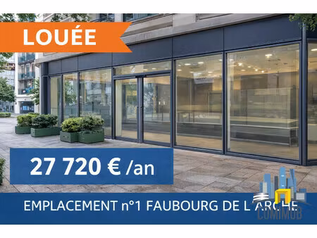 emplacement n°1 – mur a vendre -boutique louée – bien rare