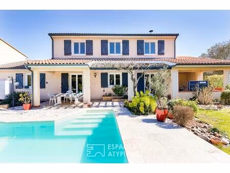 maison familiale au calme absolu avec jardin et piscine à beauzelle