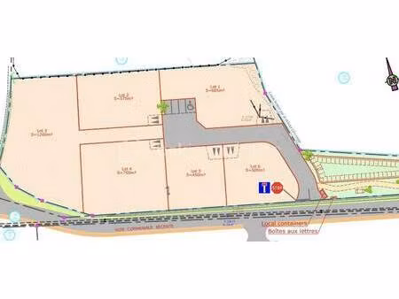 terrain constructible viabilisé à vendre