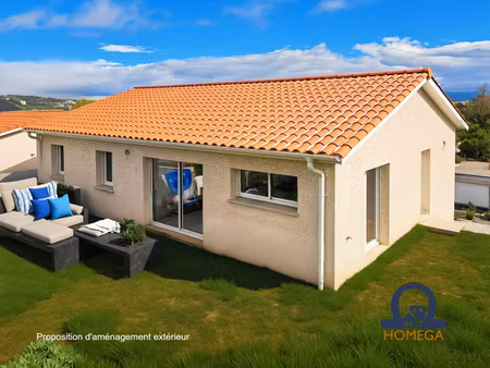 maison récente sur sous-sol complet