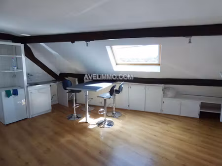 studio 28 m² (18.44 m² loi carrez).