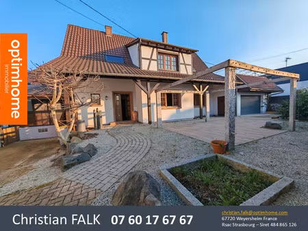exclusivité à weyersheim – maison familiale 165 m² - 8 pièces - 4 chambres - grand garage