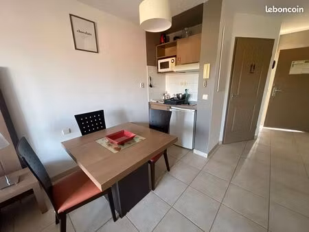 location studio meublé dans résidence de tourisme village vert