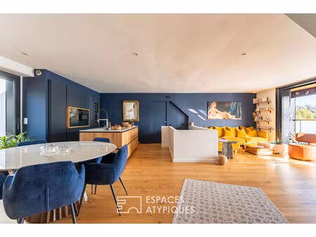 maison contemporaine avec vue panoramique et terrasses