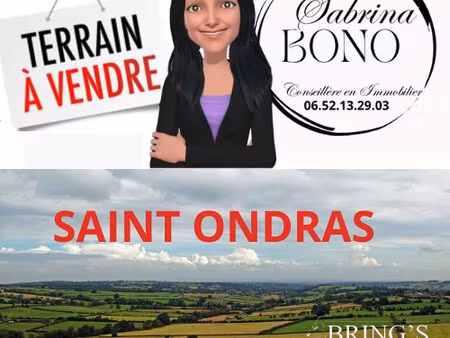 en vente terrain non constructible – 86 500 € |saint-ondras