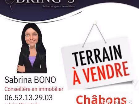 en vente terrain non constructible – 93 500 € |châbons