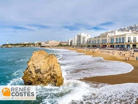 vente en nue propriété - f81 ans - biarritz (64200)