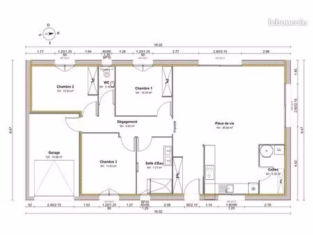 maison neuve achevée en 2026 - 100 m² - garage de 15 m² - 3 chambres- jardin - dpe a