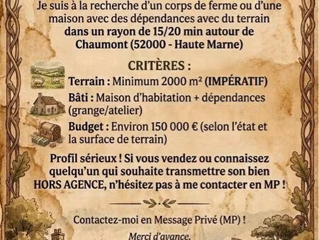 corps de ferme / maison avec dépendances