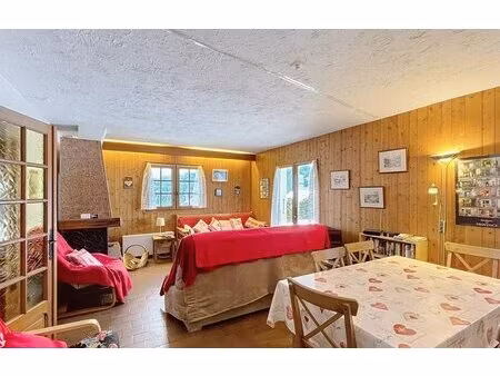 appartement de deux chambres avec jardin face au mont blanc