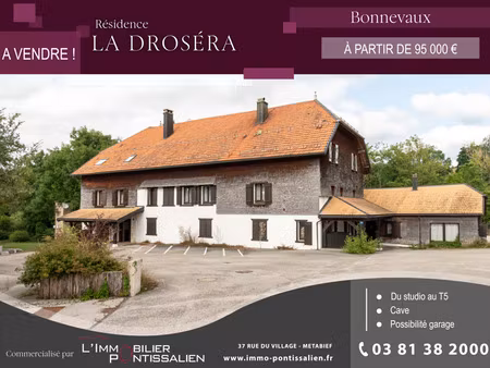 achat appartement 1 pièce 35m² bonnevaux 25560