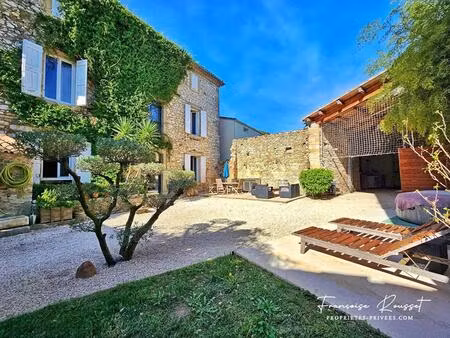vente maison 6 pièces 268 m² boucoiran-et-nozières (30190)
