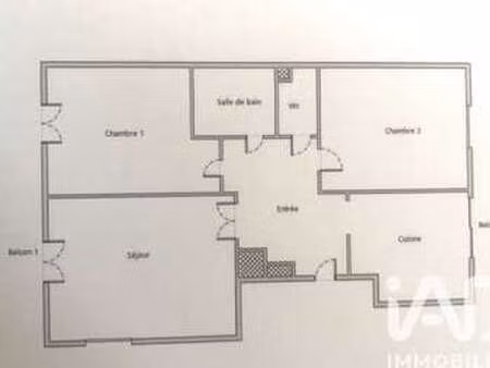 vente appartement 3 pièces à grenoble (38000) : à vendre 3 pièces / 55m² grenoble
