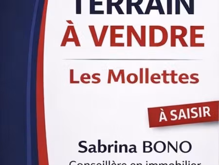 en vente terrain non constructible – 138 500 € |les mollettes