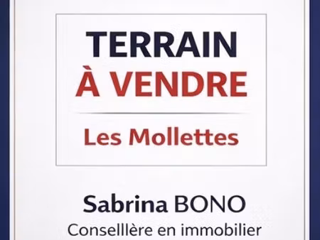 en vente terrain non constructible – 116 500 € |les mollettes
