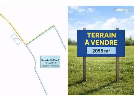 terrain 2055 m² contes