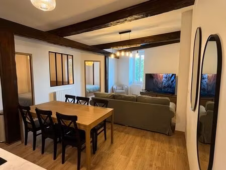 t3 meublé 57 m² - refait à neuf - lumineux