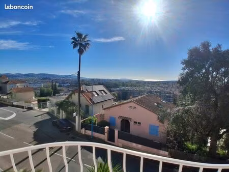 t2 meublé 61 m² + grand balcon 18 m² – mandelieu – chauffage et eau chaude inclus