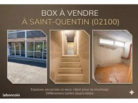 vente box de stockage / garde-meuble / cave – saint quentin – lot de 2