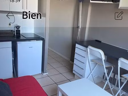 particulier loue studio meublé et équipé de 17m2 la mulatiere