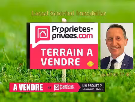 vente terrain 858 m² joué-l’abbé (72380)