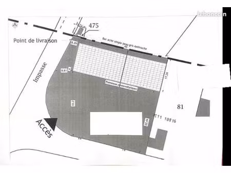 local d'activité 800 m²