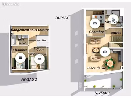 duplex 3 pièces 67 m²