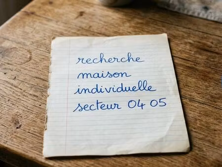 [recherche] maison individuelle avec jardin  secteur 04/05