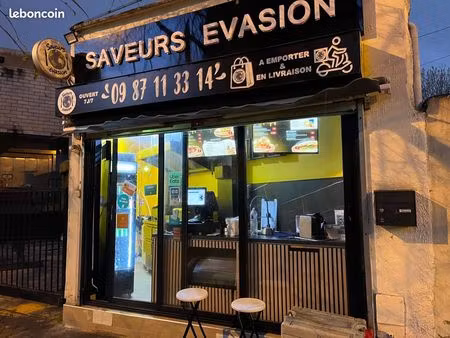 le titre : snack / burger les lilas – métro 11 – équipé – 45 000 à débattre