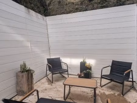 t1 meublé 44 m² – rez-de-chaussée – cour privative – hayange