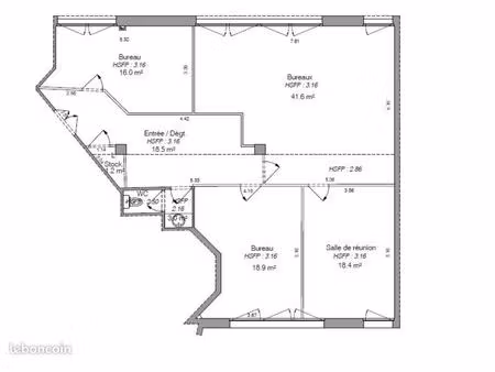 bureau 117 m²