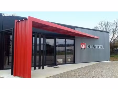 local commercial 300m2 - zone artisanale - terrain 1432 m2 - condom