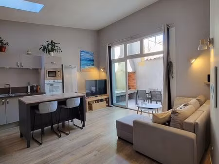 maison de village – 60m² – garage 45m² & terrasse