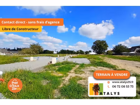 vente terrain 400 m² balazé (35500)
