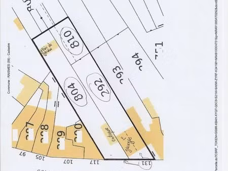 terrain constructible avec 2 garages sur raismes
