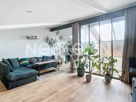 loft 3 pièce(s) loué meublé - champlan - 80m² avec 100m² de garage et atelier