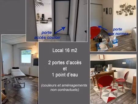local pro 16 m2 + accueil commun