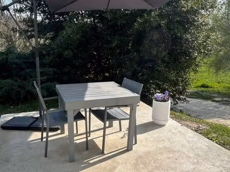 appartement meublé t2 à louer avec un jardin