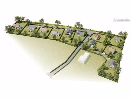 terrain 818 m² saint martin du bec