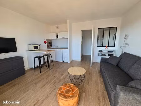 à louer – studio meublé avec balcon & parking – arcachon