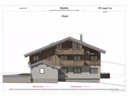 arêches-beaufort – appartement t3 dernier étage