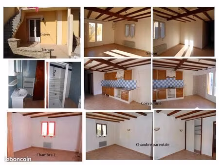 location appart t3 56m2 + terrasse +box