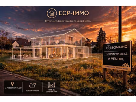 vente terrain 800 m² à le plessier-sur-saint-just (60130)  59 850 €