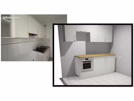 appartement 2 pièces 36 m² - cuisine neuve