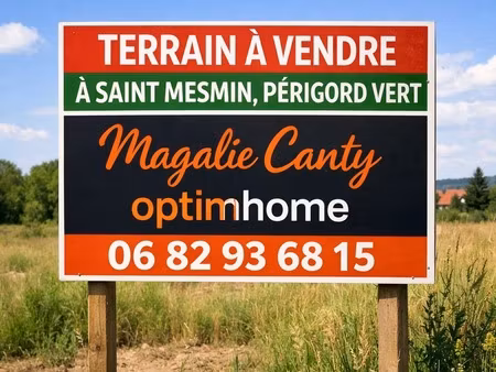 terrain constructible 2 993 m² – calme et nature – saint-mesmin (périgord vert)