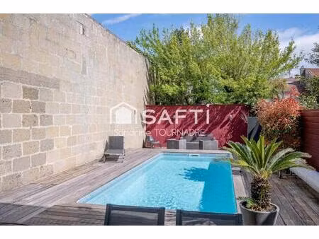 bordeaux-cauderan- maison pierre - 4 chambres - piscine - grande cave 50